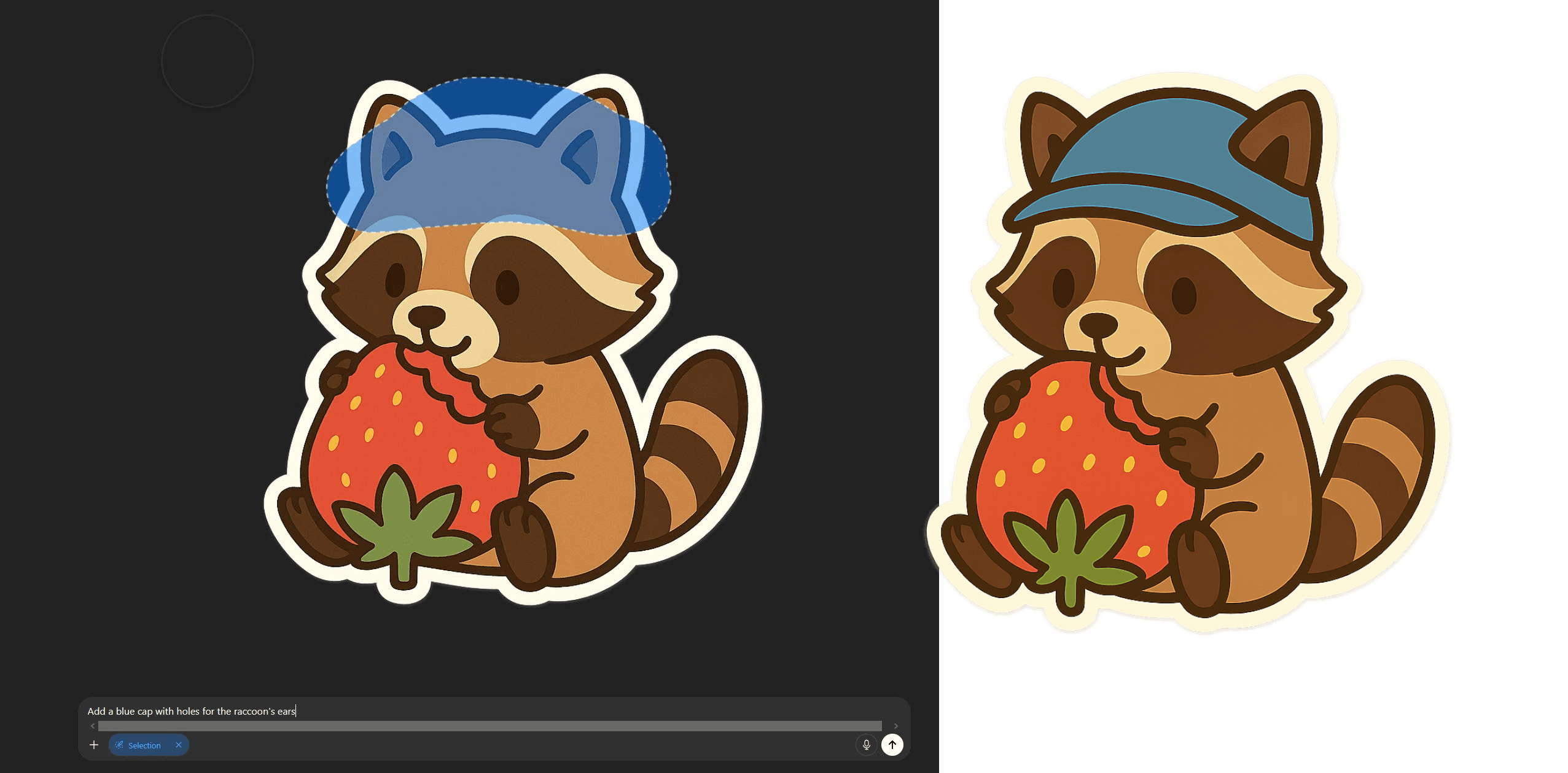 Example of inpainting.